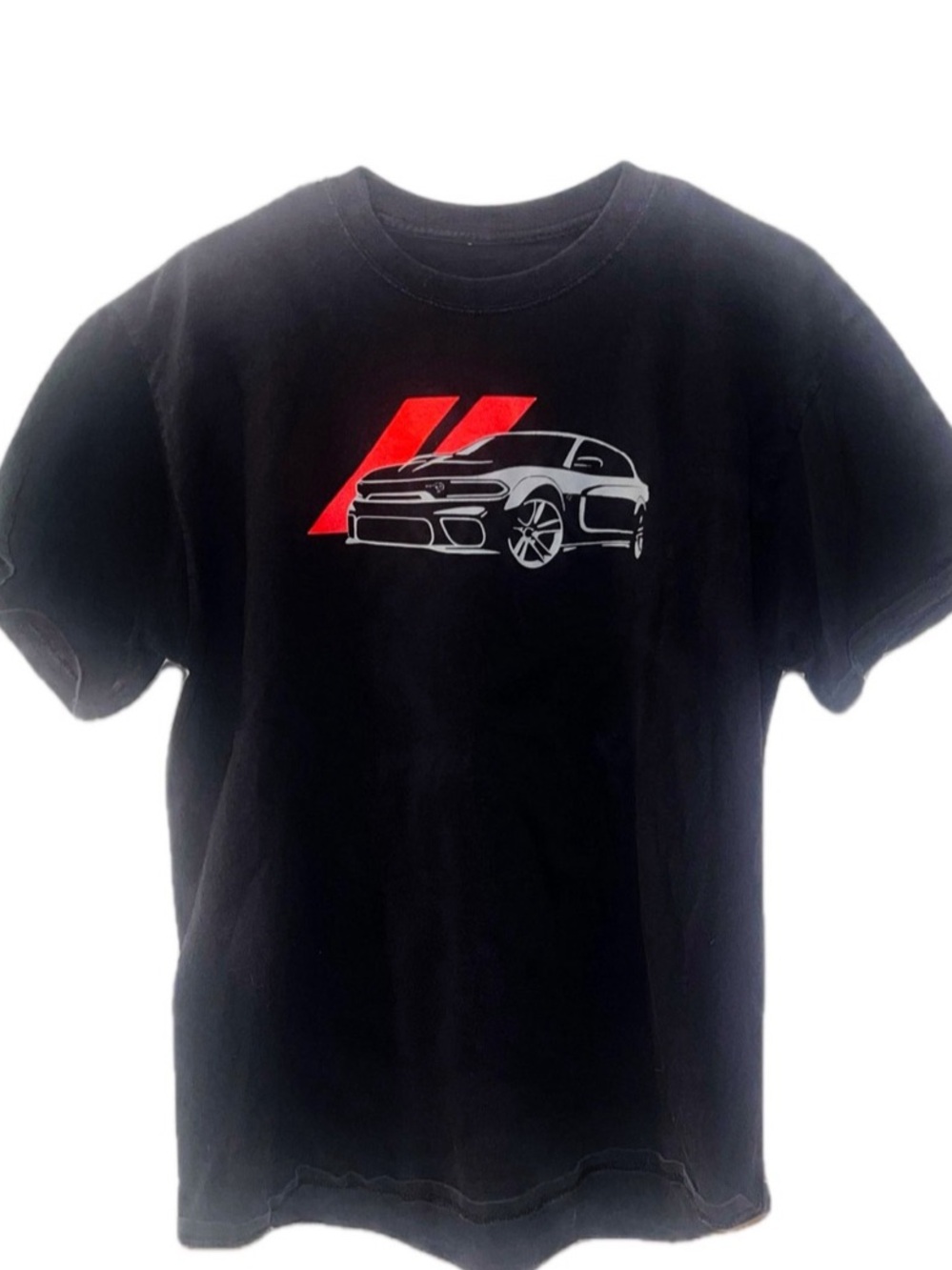DODGE Graphic Black Muscle Car Licensed Tee SRT Scat Pack